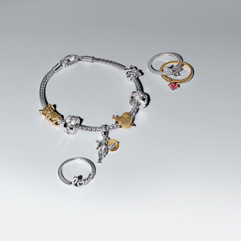 Pandora Love Gold coloured Heart Ring 166574C01-54-zoom-