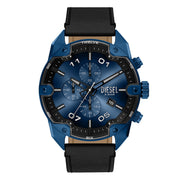 Diesel Spiked Round Dark Blue Dial Watch DZ4703