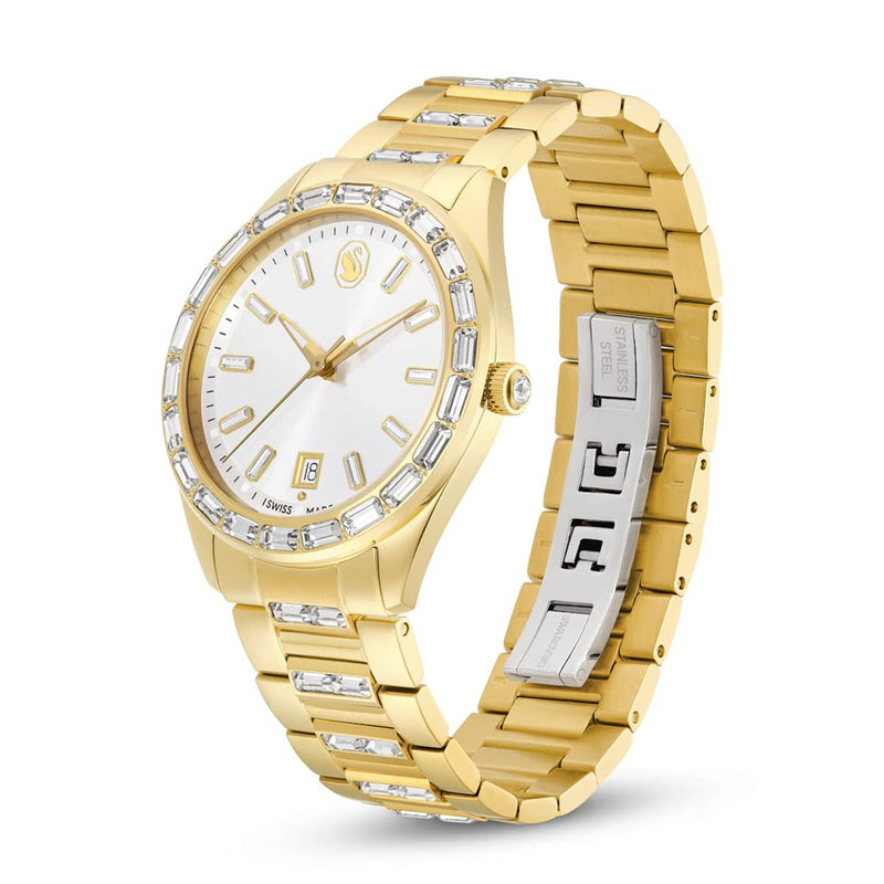 Swarovski Matrix Goudkleurig Horloge 5745534-zoom-