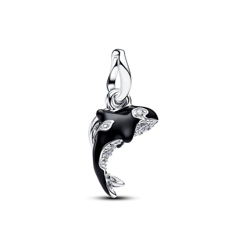 Pandora Moments Enamel Cubic Zirconia Orka Hangende Bedel 794683C01-zoom-