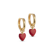 ENAMEL Copenhagen Amore Gold Plated Recycled 925 Sterling Silver Earrings E376G-RD