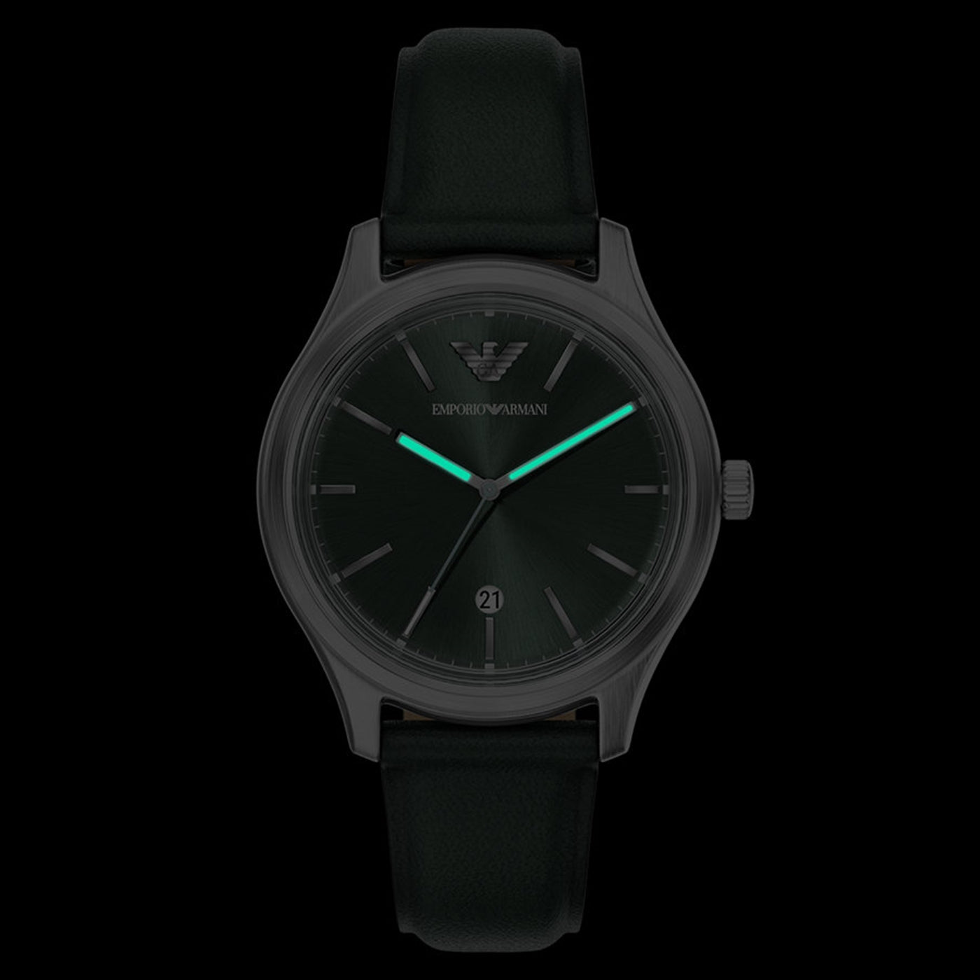 Emporio Armani Round Green Dial Watch AR11749