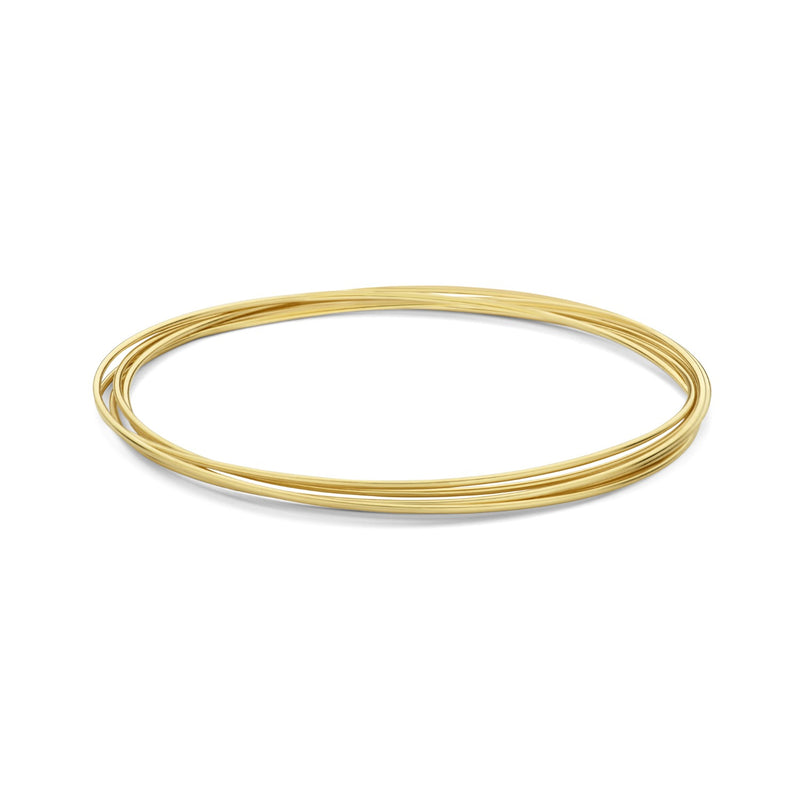 Isabel Bernard Cour d'Honneur Adora 14 Karaat Gouden Bangle Set IB320111-zoom-
