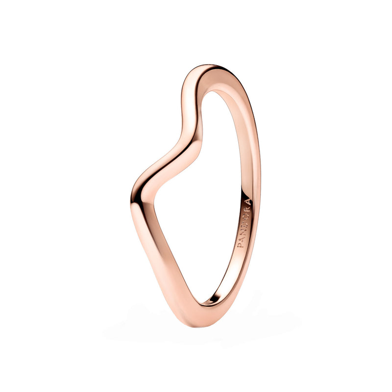 Pandora Timeless Wave Ring Rose Gold Plated 183095C00-52-zoom-