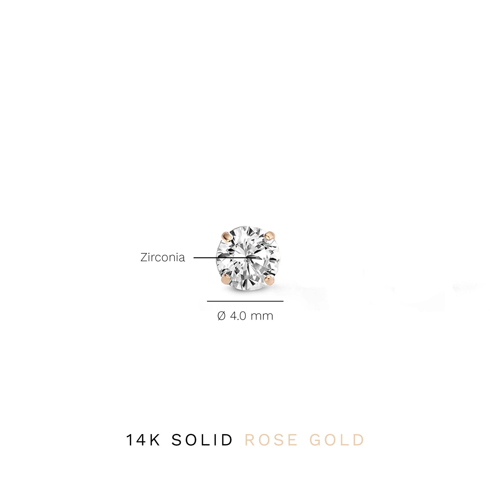 Isabel Bernard La Concorde Lourdes 14 Carat Rosegolden Ear Studs IB360208