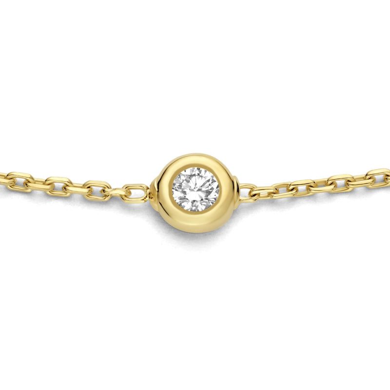 Isabel Bernard De la Paix Alfie 14 karaat gouden armband | diamant 0.12 ct | IBD320001-zoom-