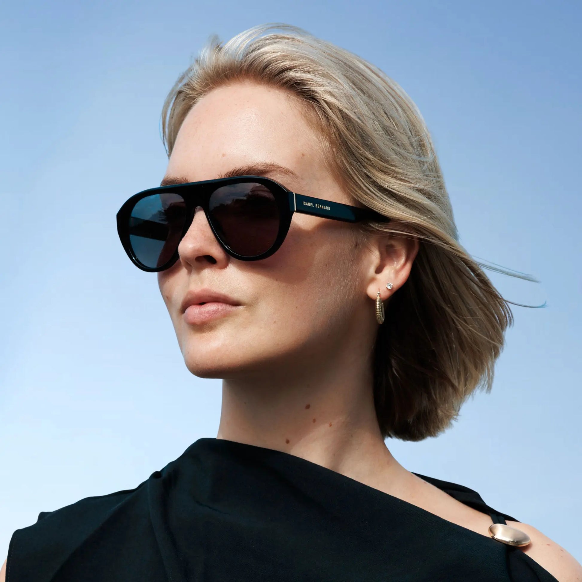 Isabel Bernard La Vilette Black Sunglasses IB380012-01-01