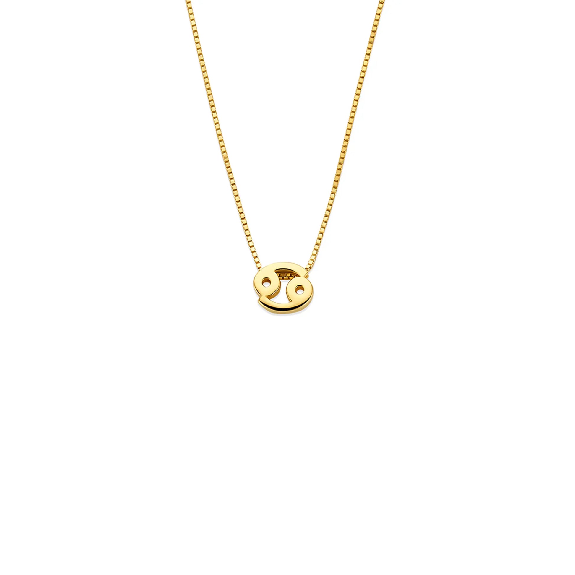 Isabel Bernard Étoiles d’Or Cancer 14 Carat Gold Venetian Necklace With Horoscope IB340181