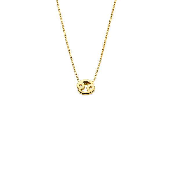 Isabel Bernard Étoiles d’Or Cancer 14 Carat Gold Venetian Necklace With Horoscope IB340181