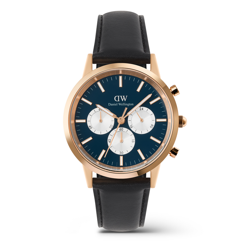 Daniel Wellington Iconic Chronograph Blue Arctic Men's Watch DW00100877-zoom-