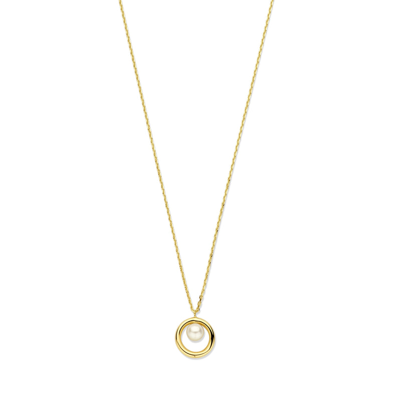Beloro Jewels Monte Napoleone Perla 9 Karaat Ketting BO340026-zoom-