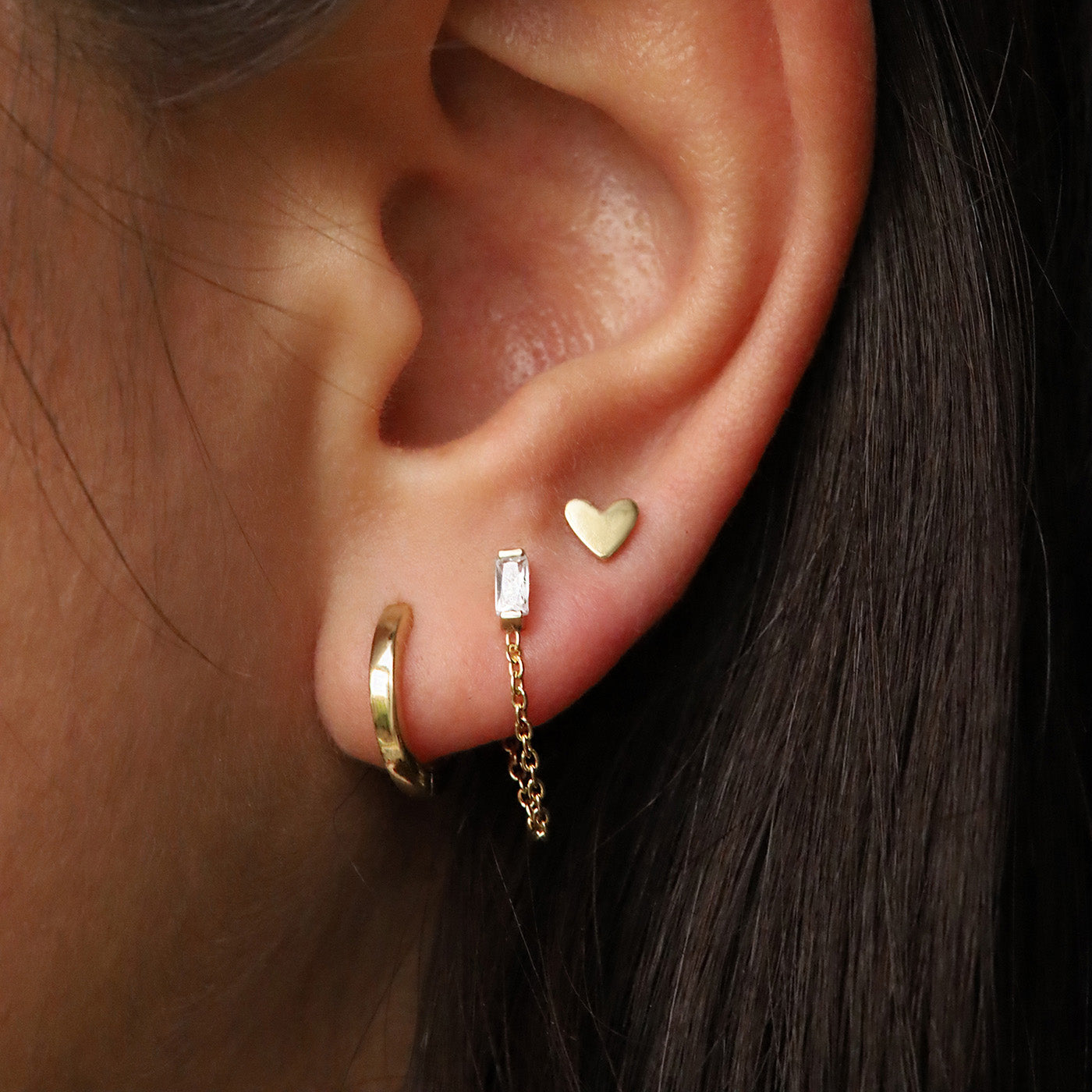 Karma 14 karat gold plated Earparty EPV10GP