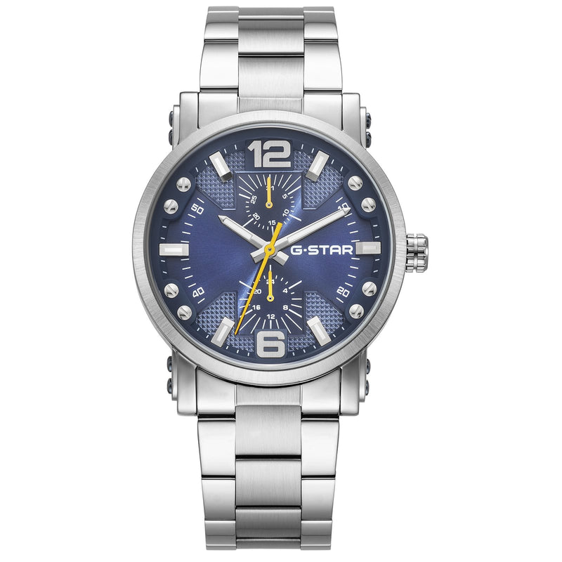 G-STAR Rovic Zilverkleurig Stalen Herenhorloge GSW.509.05-zoom-