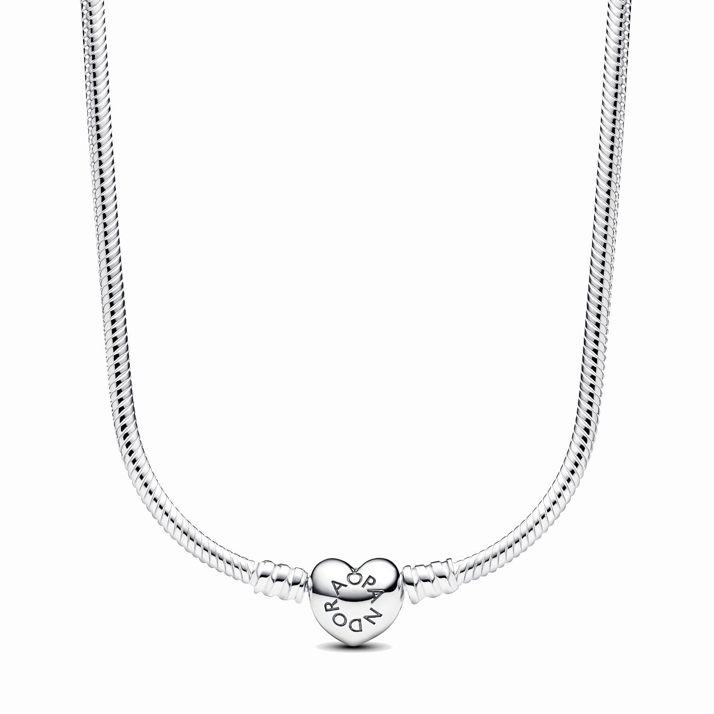 Pandora Moments 925 Sterling Silver Snake Chain Necklace 393091C00-45
