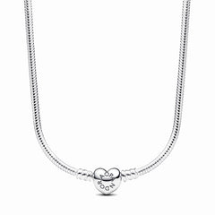 Pandora Moments 925 Sterling Silver Snake Chain Necklace 393091C00-45