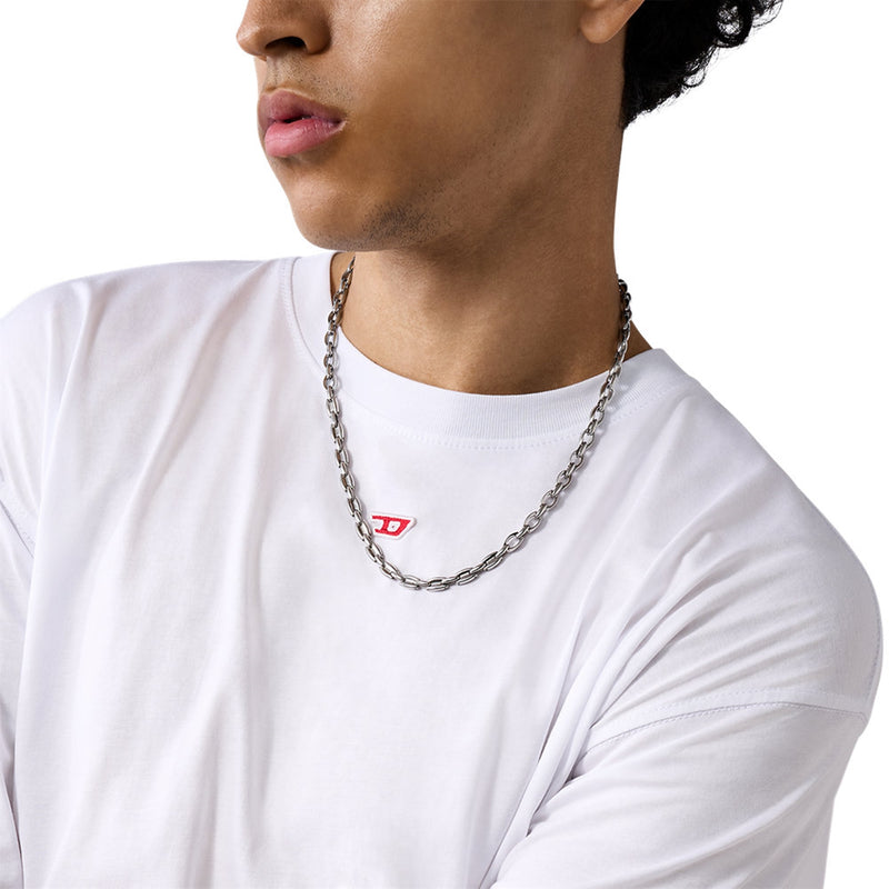 Diesel Metamorph Silver Coloured Necklace DX1582040-zoom-