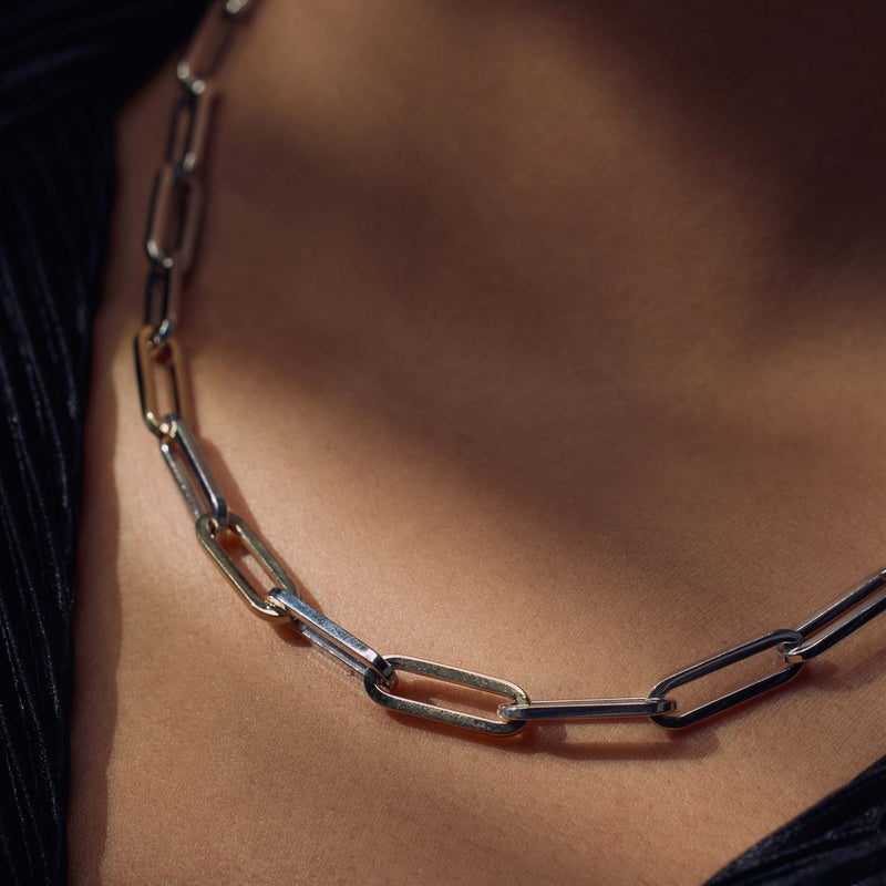Parte Di Me 925 Sterling Zilveren met 14 Karaat Goud Bibbiena Poppi Guidi Ketting PDM32022-zoom-