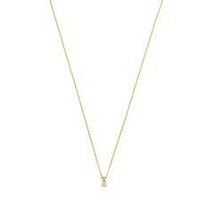 Isabel Bernard De la Paix Christine 14 Carat Golden Necklace | diamond 0.10 ct | IBD350003