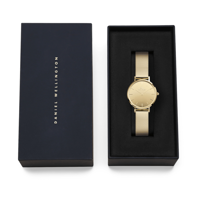 Daniel Wellington Petite&Quadro Mini Reflection Gold Women's Watch DW00100797-zoom-