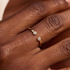 Isabel Bernard De la Paix Flavie 14 Karat Gold Ring With Diamond 0.08 Carat IBD330032-58