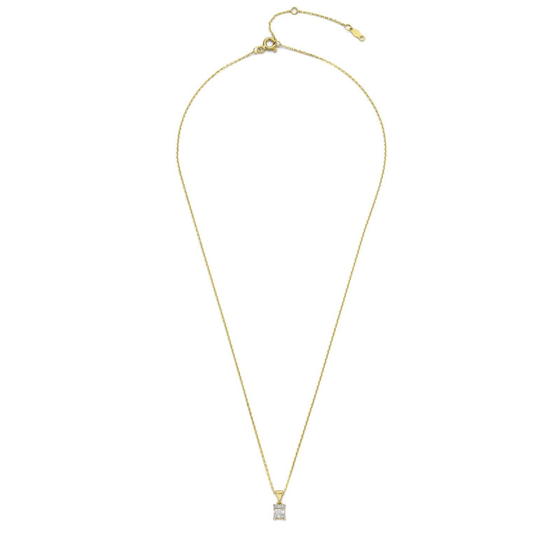 Isabel Bernard De la Paix Maxime 14 Karaat Gouden Collier | Diamant 0.11 ct | IBD350017-zoom-