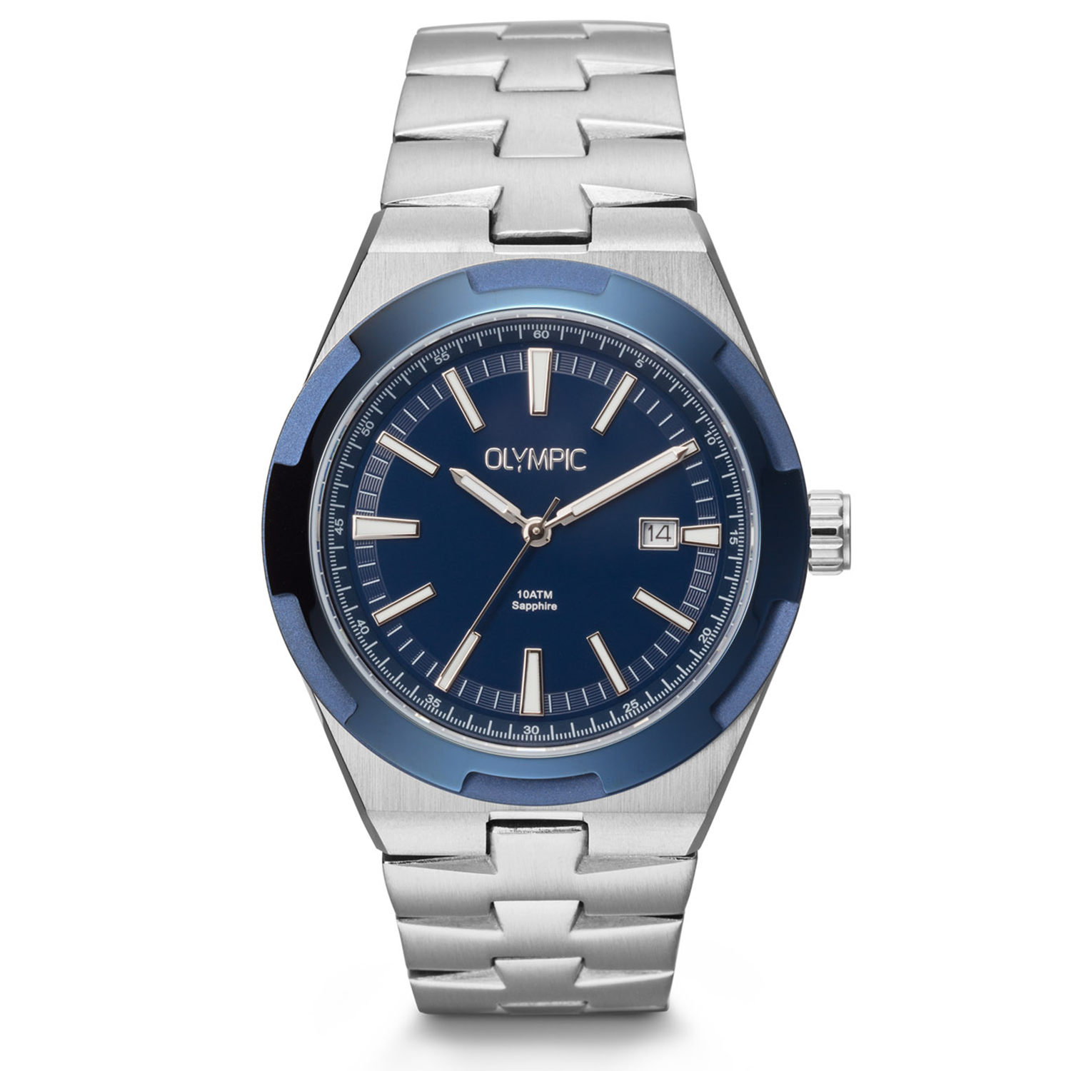 Olympic Legacy Silver and Blue Men's Watch OL75HSS005