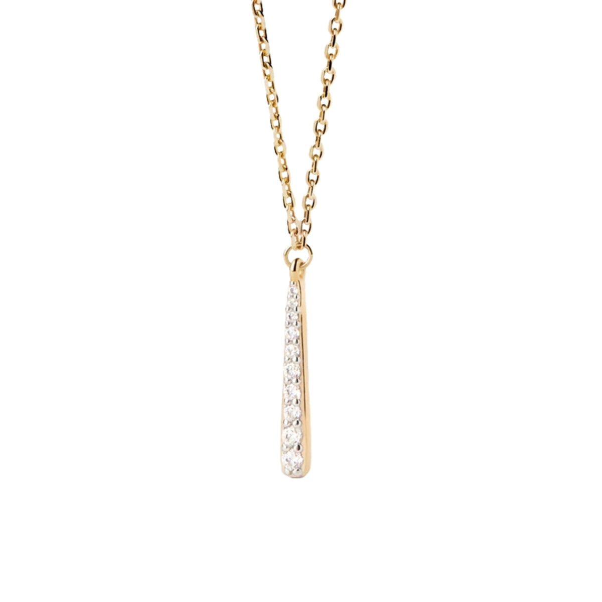 P D Paola New Essentials 925 Sterling Silver Necklace with Gold Plating CO01-973-U