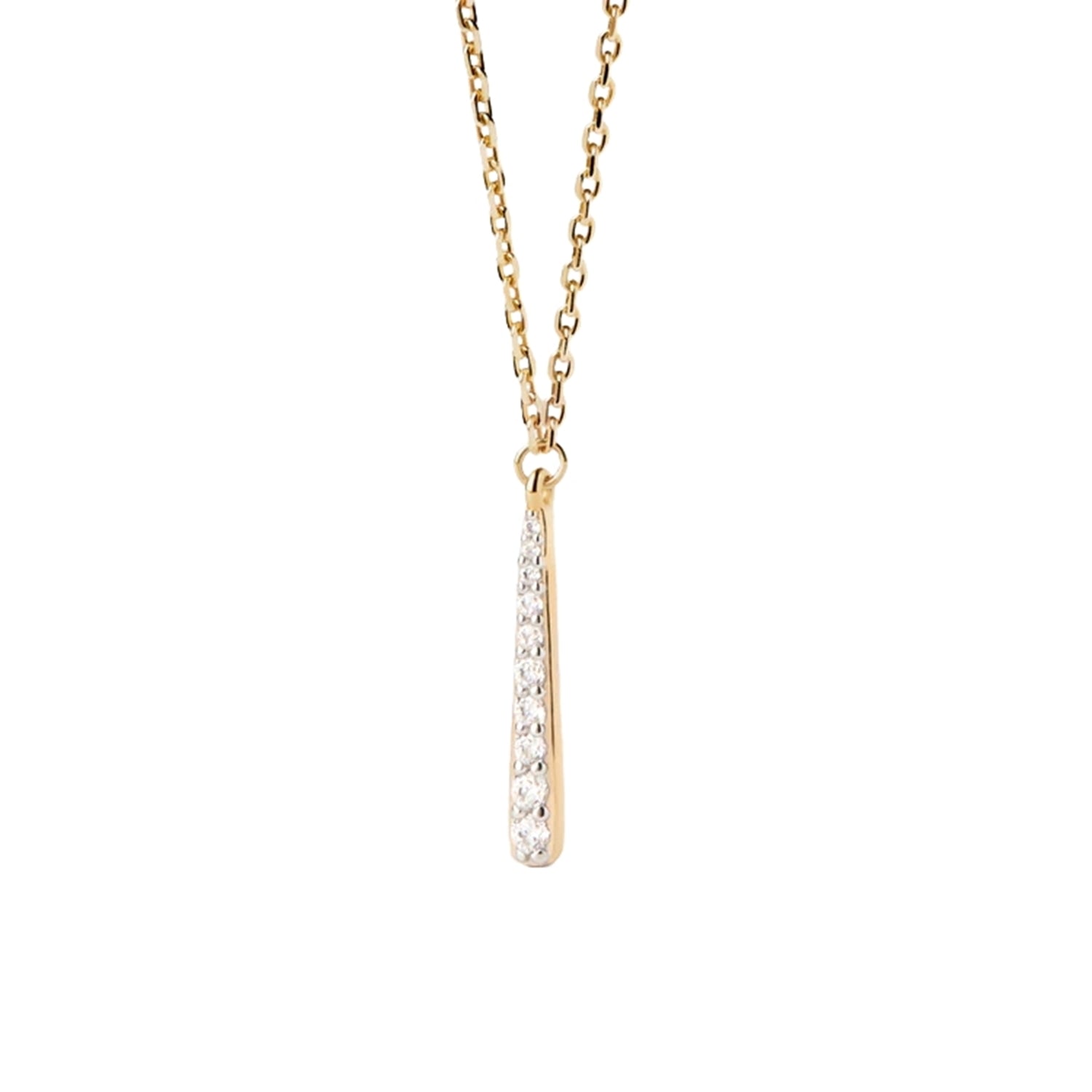 P D Paola New Essentials 925 Sterling Silver Necklace with Gold Plating CO01-973-U