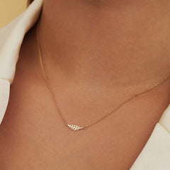 Isabel Bernard Monceau Giselle 14 Carat Golden Necklace IB340102
