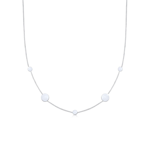 Elli 925 Sterling Silver Link Chain Necklace 2004-BF-0008161-001