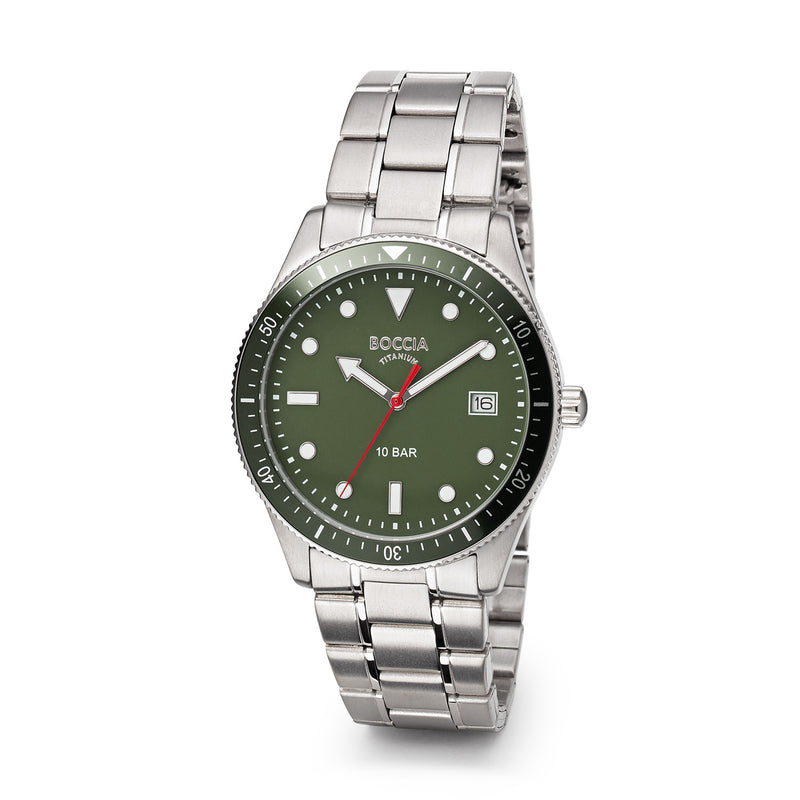 Boccia Titanium Groen Heren Horloge 2002-3664-05-zoom-