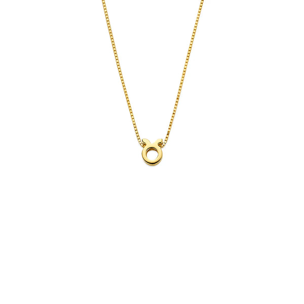 Isabel Bernard Étoiles d’Or Taurus 14 Carat Gold Venetian Necklace With Horoscope IB340179