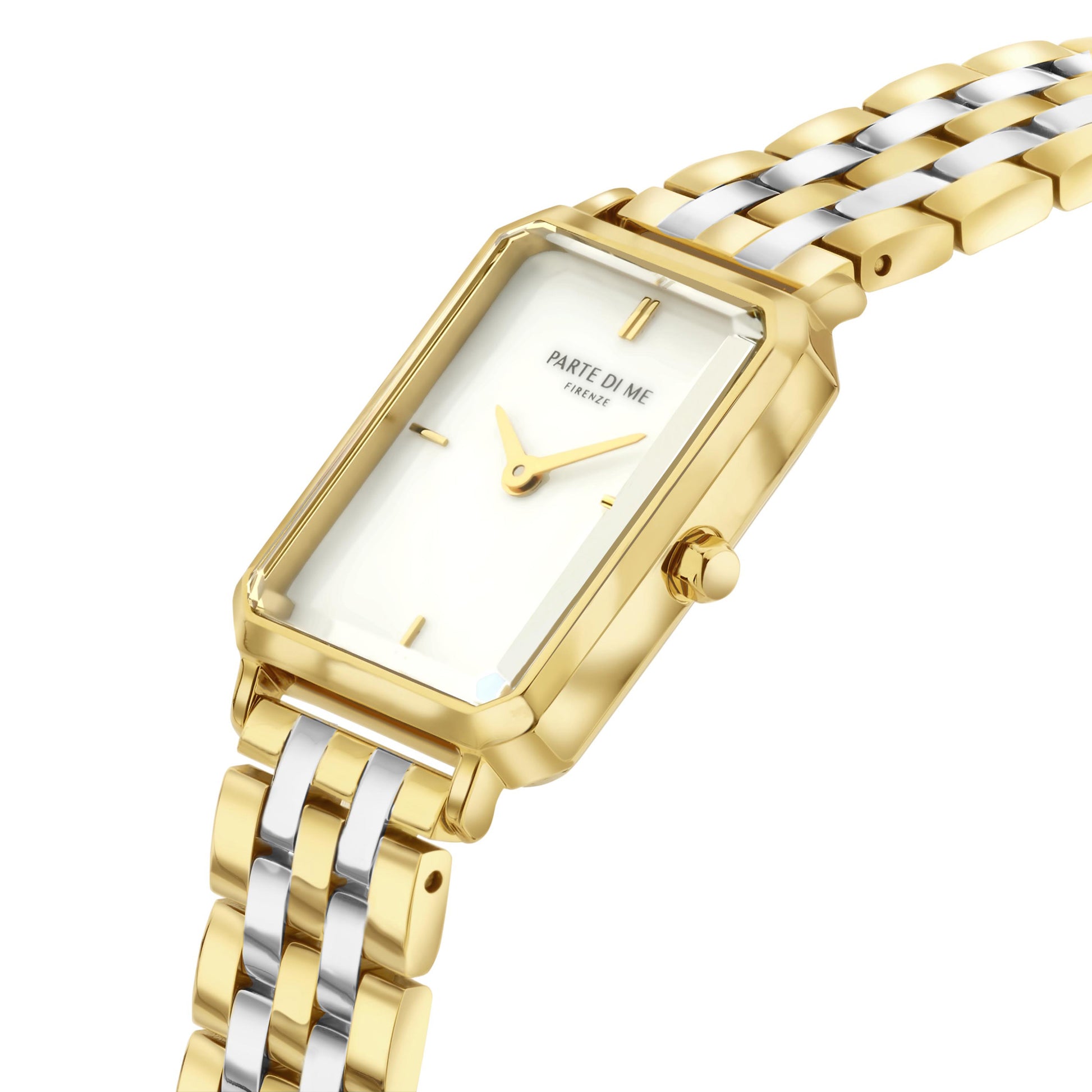Parte Di Me Orologio Rechthoekig Women'sWatch Gold-coloured and Silver-coloured PDM09008
