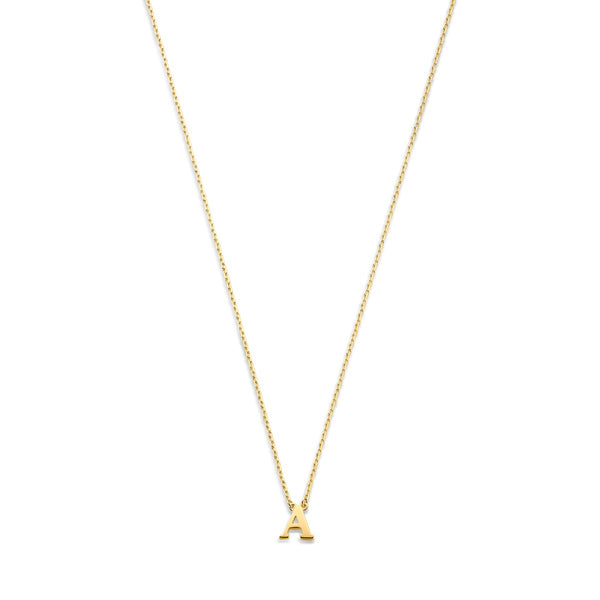 Isabel Bernard Le Marais Chloé 14 Karaat Gouden Initial Ketting IB340134 (Letter: A-Z)