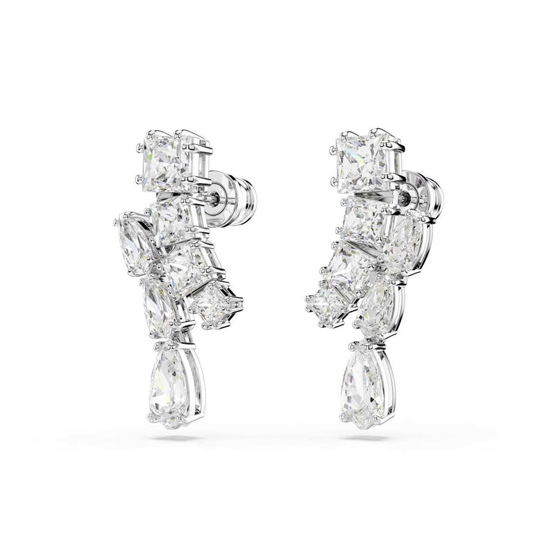 Swarovski Matrix Silver Coloured Ear Studs 5700418-zoom-