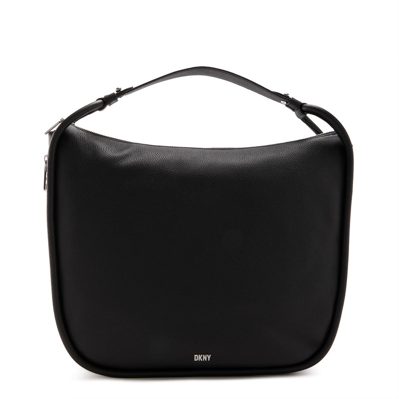 DKNY Phoebe Black Leather Handbag R23CAU01-BSV-zoom-