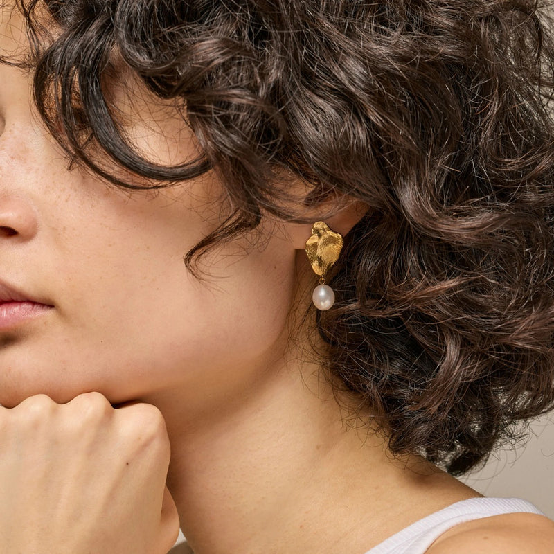 ENAMEL Copenhagen Gold Plated Earrings E375GM-PL-zoom-