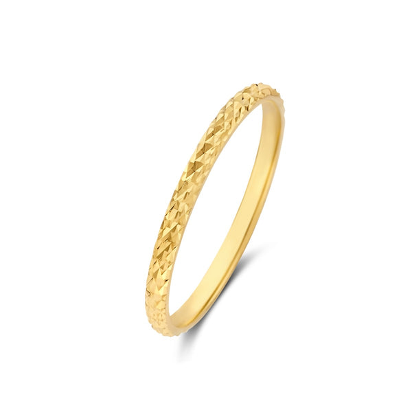 Rivoli Laura 14 karaat gouden ring met diamond cut