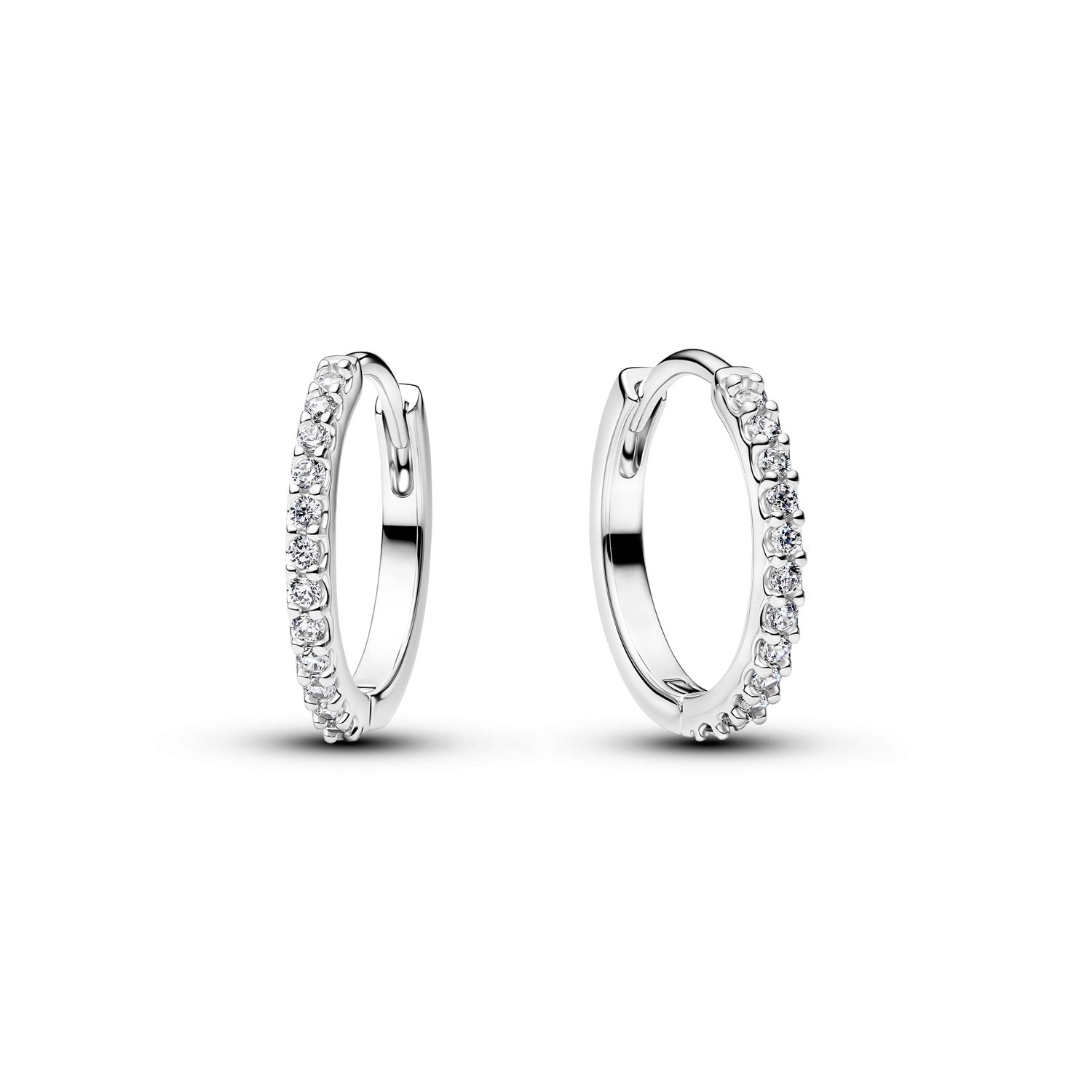 Pandora Timeless 925 Sterling Silver Sparkling Mini Hoop Earrings 294649C01