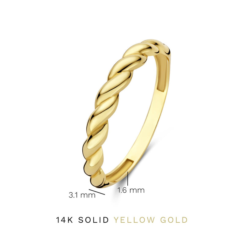 Isabel Bernard Rivoli Laurance 14 Karaat Gouden Ring IB330098-48-zoom-
