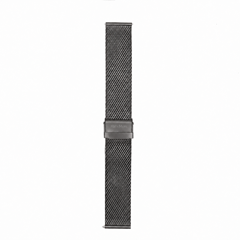 Mats Meier Mont Vélan Stalen Mesh Horlogeband 22 Mm Gunmetal MM40007-zoom-