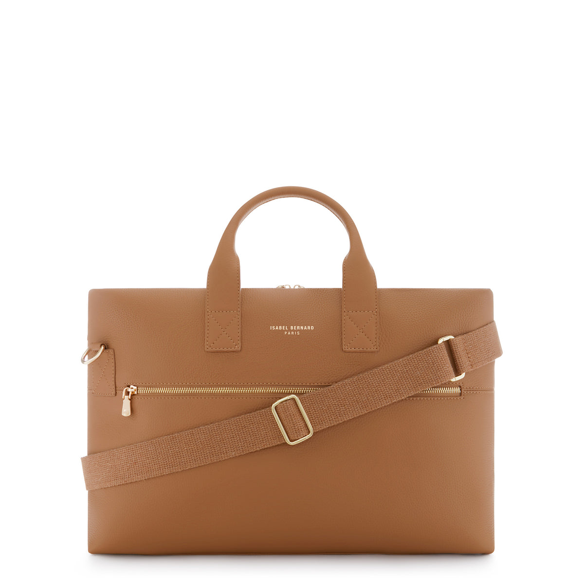 Isabel Bernard Honoré Anique Camel Calfskin Handbag IB25062