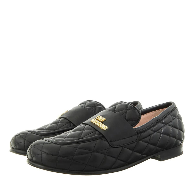 Love Moschino Zwarte Leren Loafers 2001-A0259998-zoom-