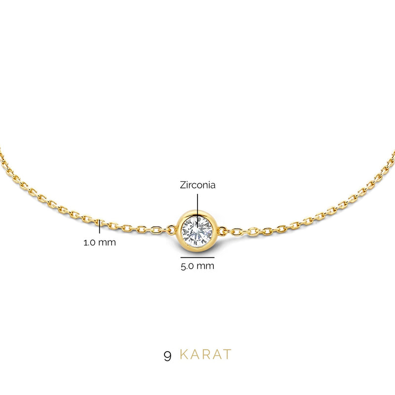 Beloro Jewels Regalo d'Amore 9 karaat gouden ketting en armband cadeauset BO90025-zoom-