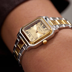 Parte di Me Orologio rectangular ladies watch silver and gold coloured PDM09038