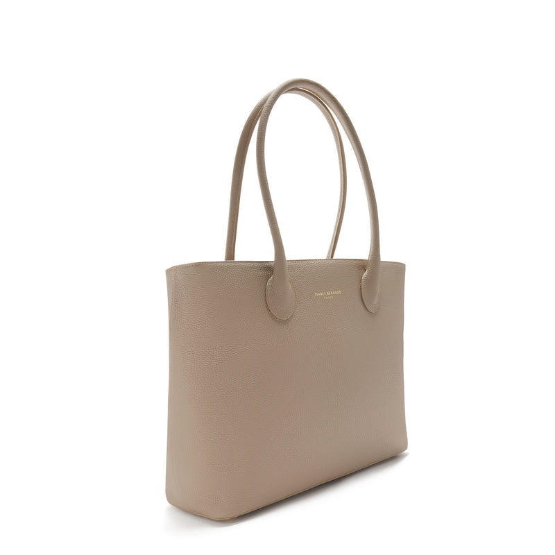 Isabel Bernard Honoré Lysanne Taupe Kalfsleren Shopper IB25023-zoom-