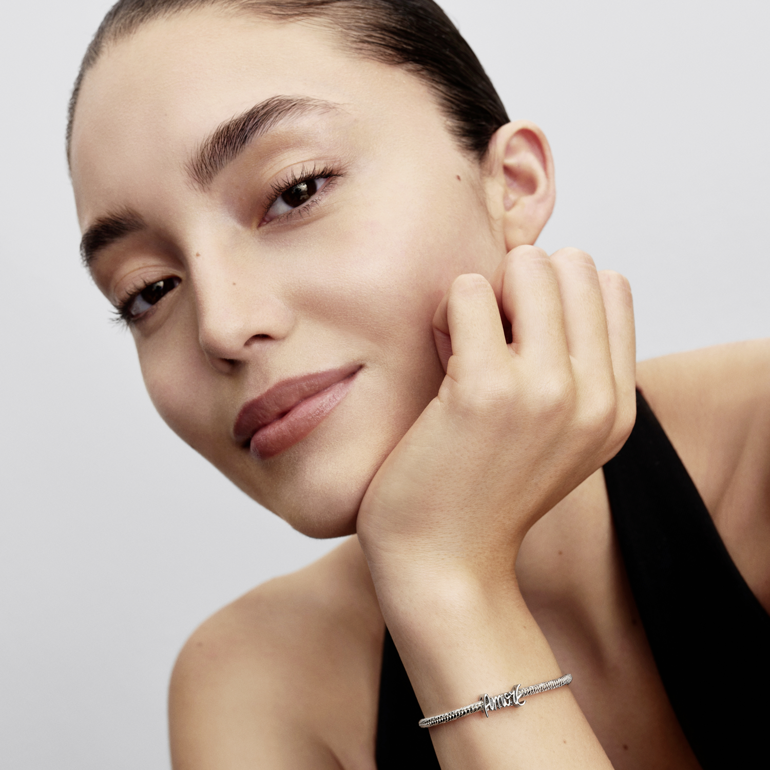 Pandora Moments 925 Sterling Silver Amore Script Charm 794434C00