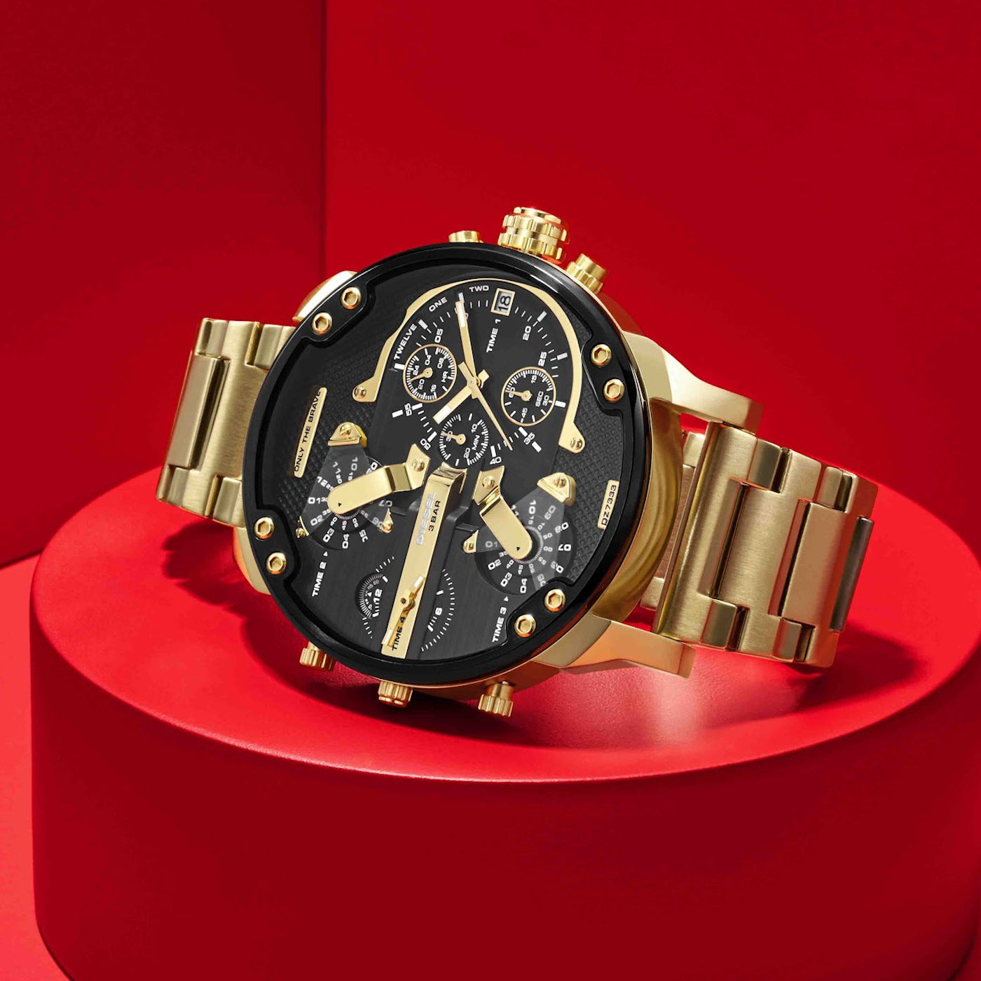 Diesel Mr. Daddy 2.0 Gold Watch DZ7333