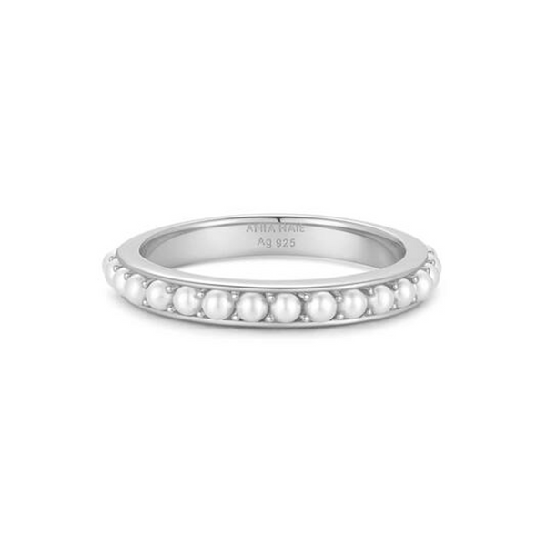 Ania Haie Reimaginer 925 Sterling Silver Shell Pearl Beaded Ring AH-R069-03H