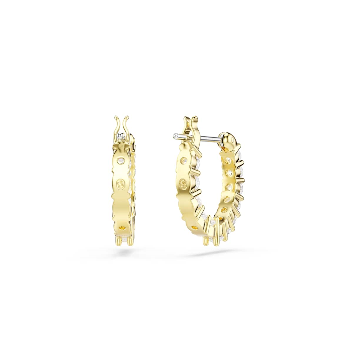 Swarovski Matrix Gold Coloured Earrings 5733398
